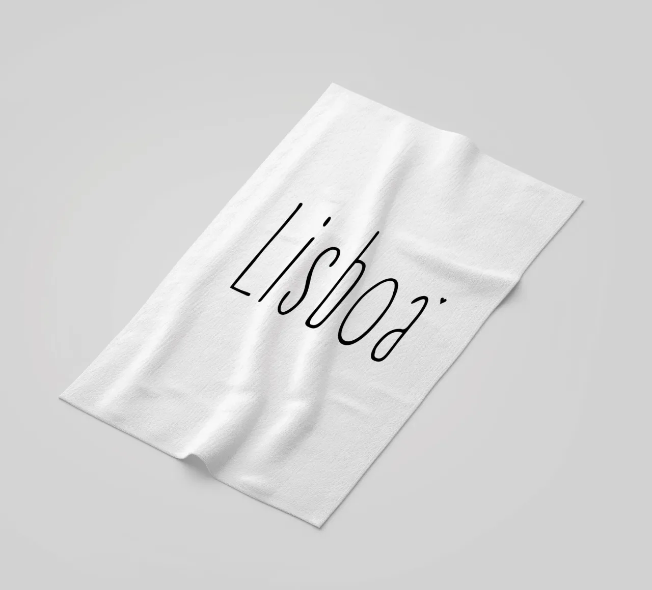 Lisboa strandhanddoek van typotraveler