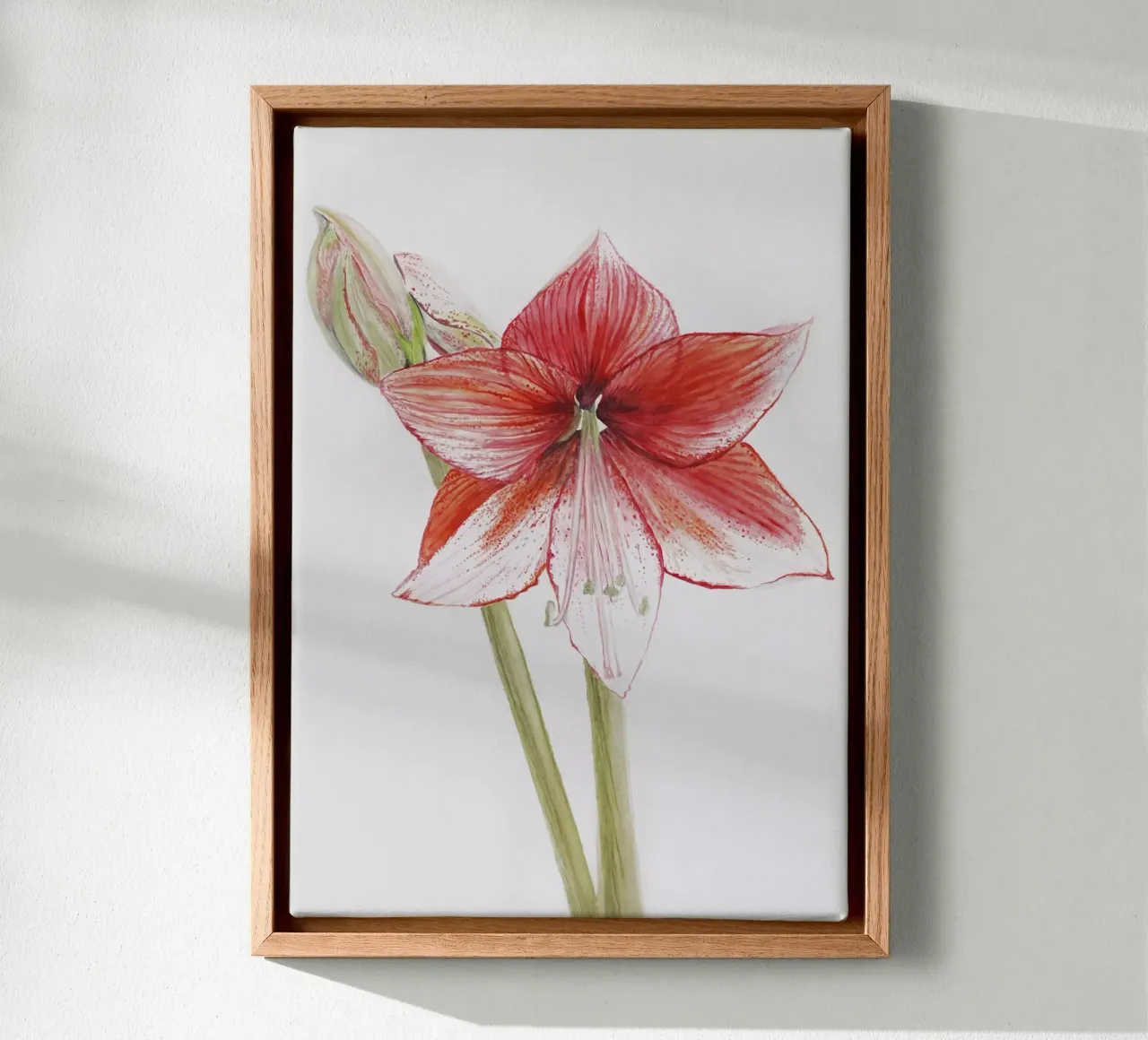 Return to Paradise II canvas with Floater frame by Eva Nev Watercolor