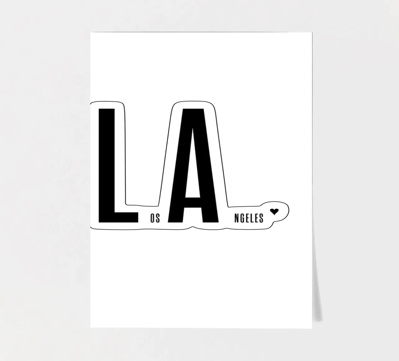Los Angeles Stickerbogen von typotraveler