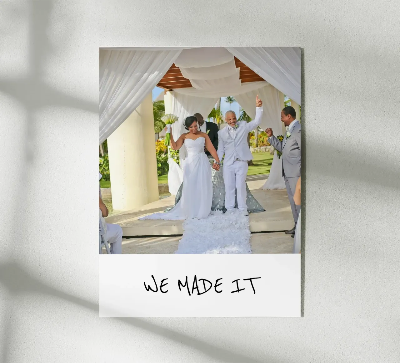 WIR HABEN ES GESCHAFFT Acryl-Glas von Simple