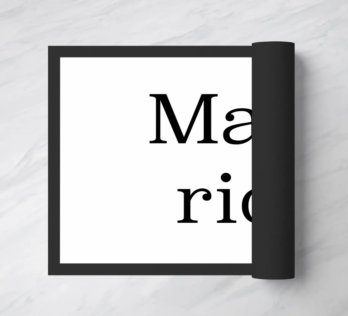 Madrid Fußmatte von typotraveler