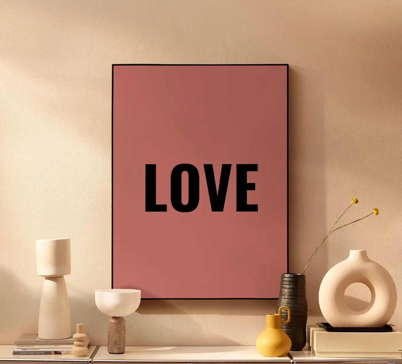 LOVE acrylic glass by Simple
