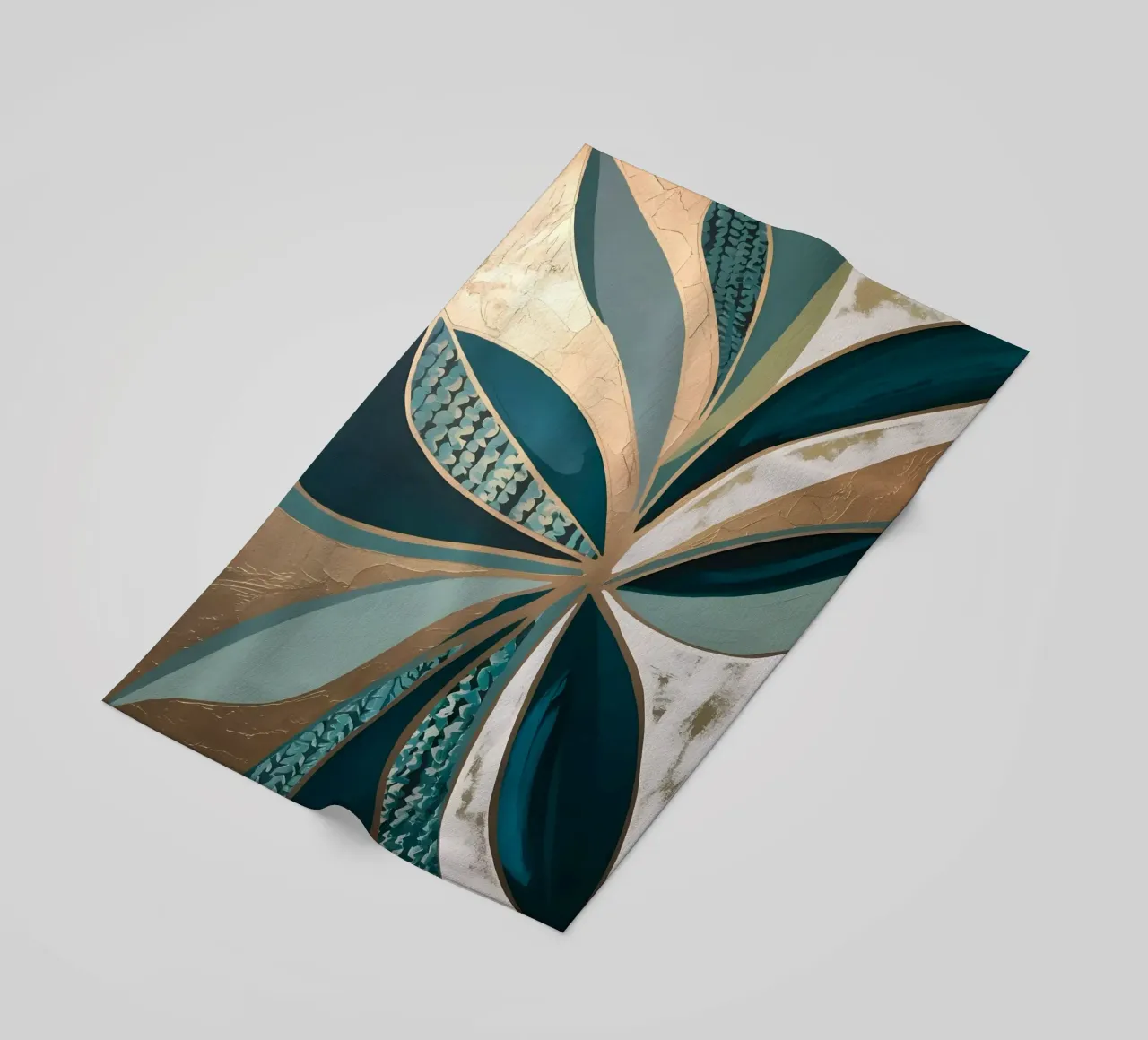Smaragdgroene glans strandhanddoek van Artistic-shop