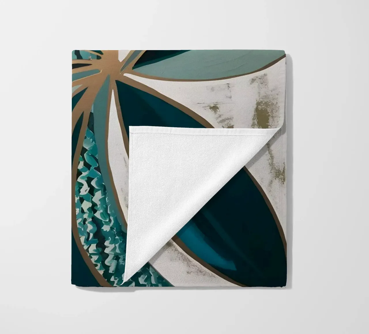 Smaragdgroene glans strandhanddoek van Artistic-shop