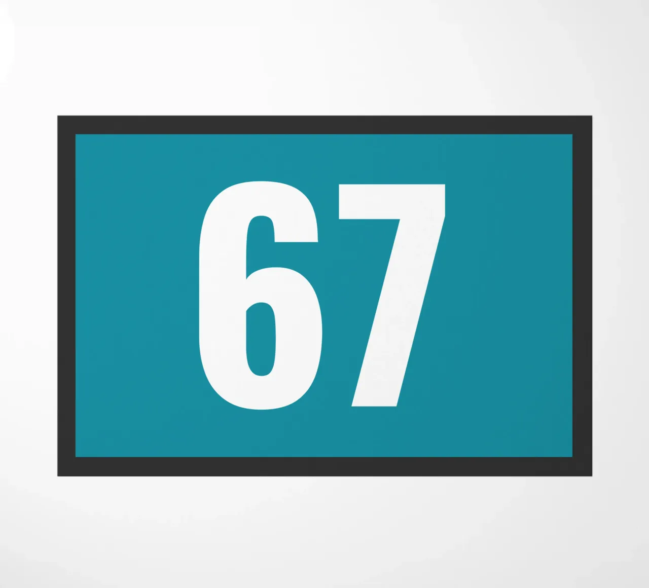 SIX SEVEN doormat by Simple