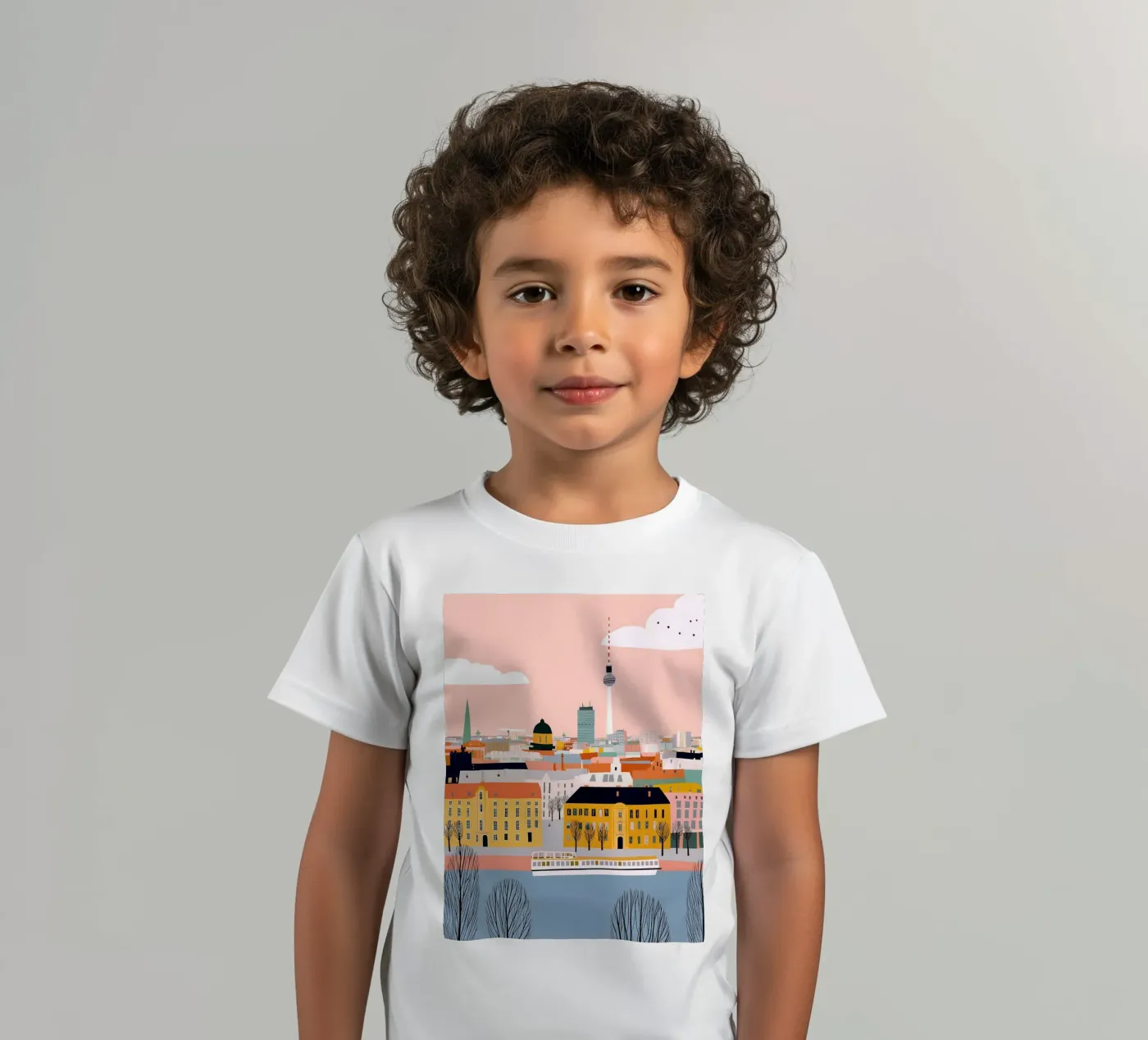 Berlin t-shirt bambini da Vibrant Berry Studio