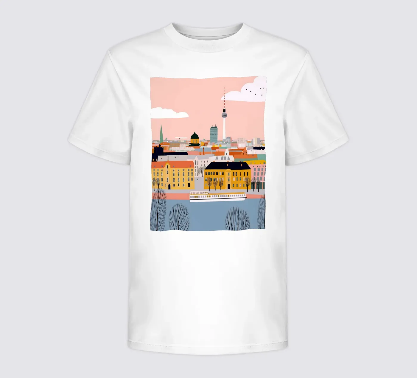 Berlin t-shirt bambini da Vibrant Berry Studio