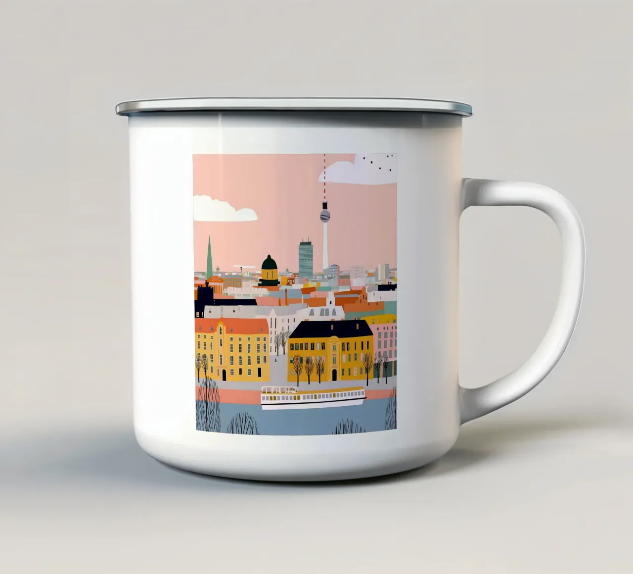 Berlin tazza in smalto da Vibrant Berry Studio