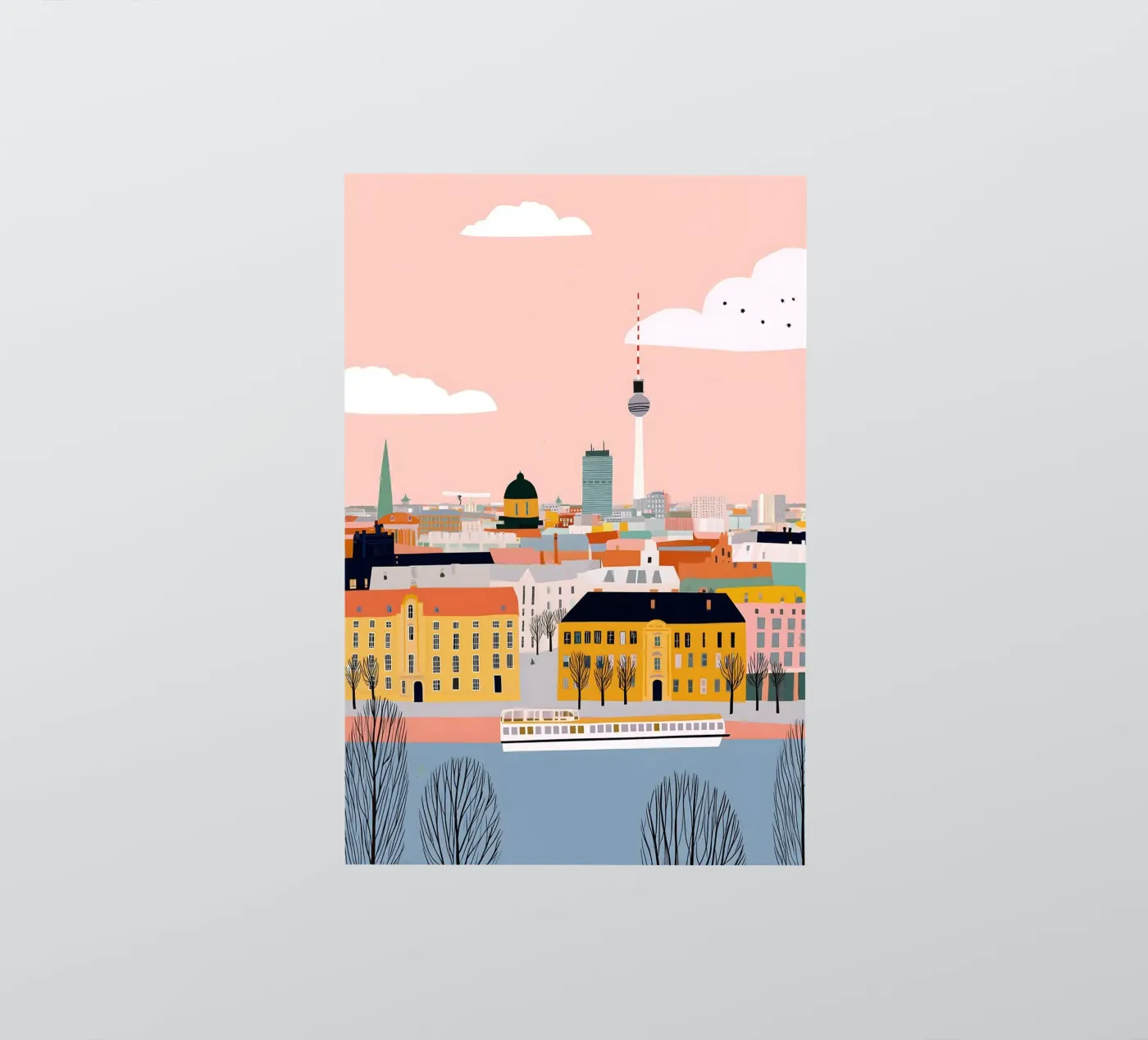 Berlin sticker by Vibrant Berry Studio