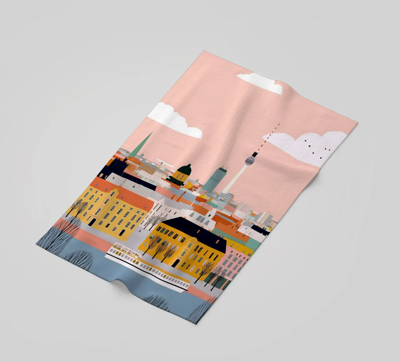 Berlin telo mare da Vibrant Berry Studio