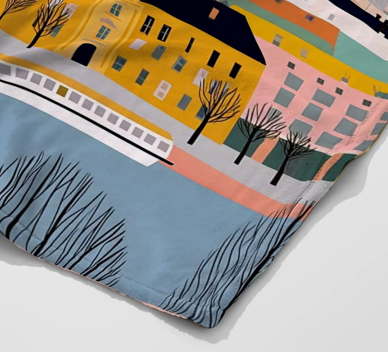 Berlin Fleecedecke von Vibrant Berry Studio