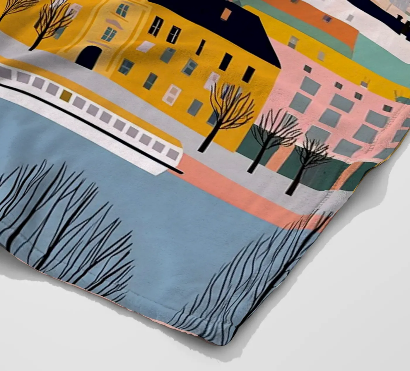 Berlin Fleecedecke von Vibrant Berry Studio