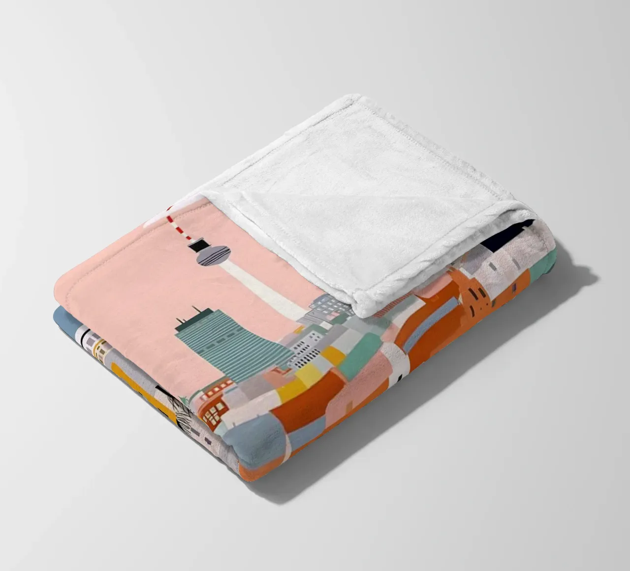 Berlin Fleecedecke von Vibrant Berry Studio