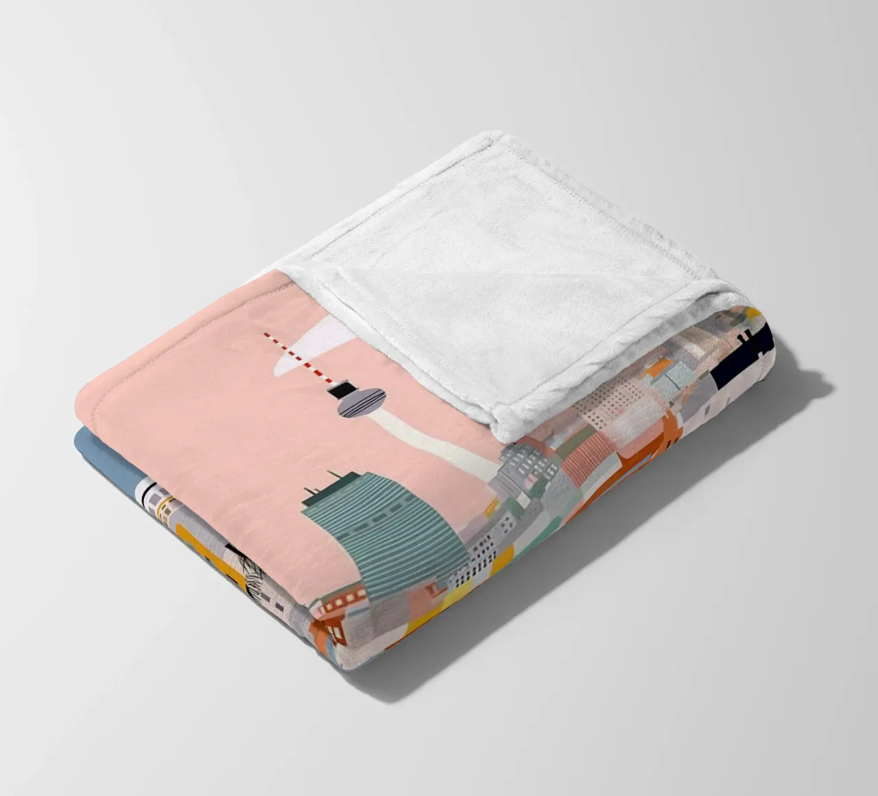 Berlin Fleecedecke von Vibrant Berry Studio