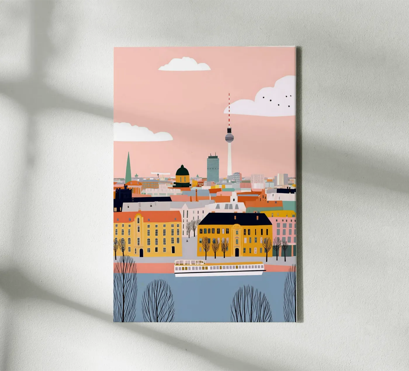 Berlin canvas by Vibrant Berry Studio