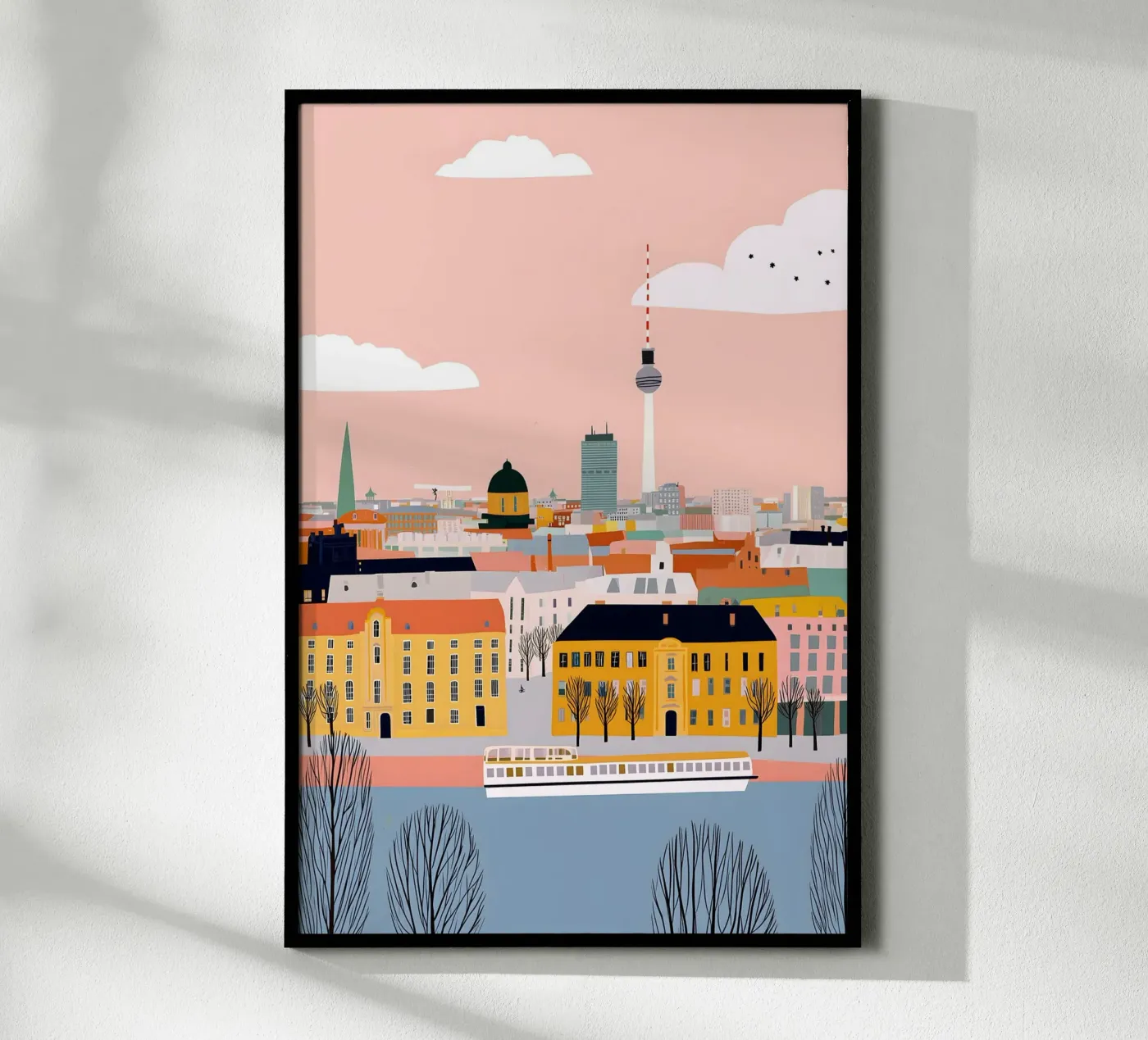 Berlin poster van Vibrant Berry Studio