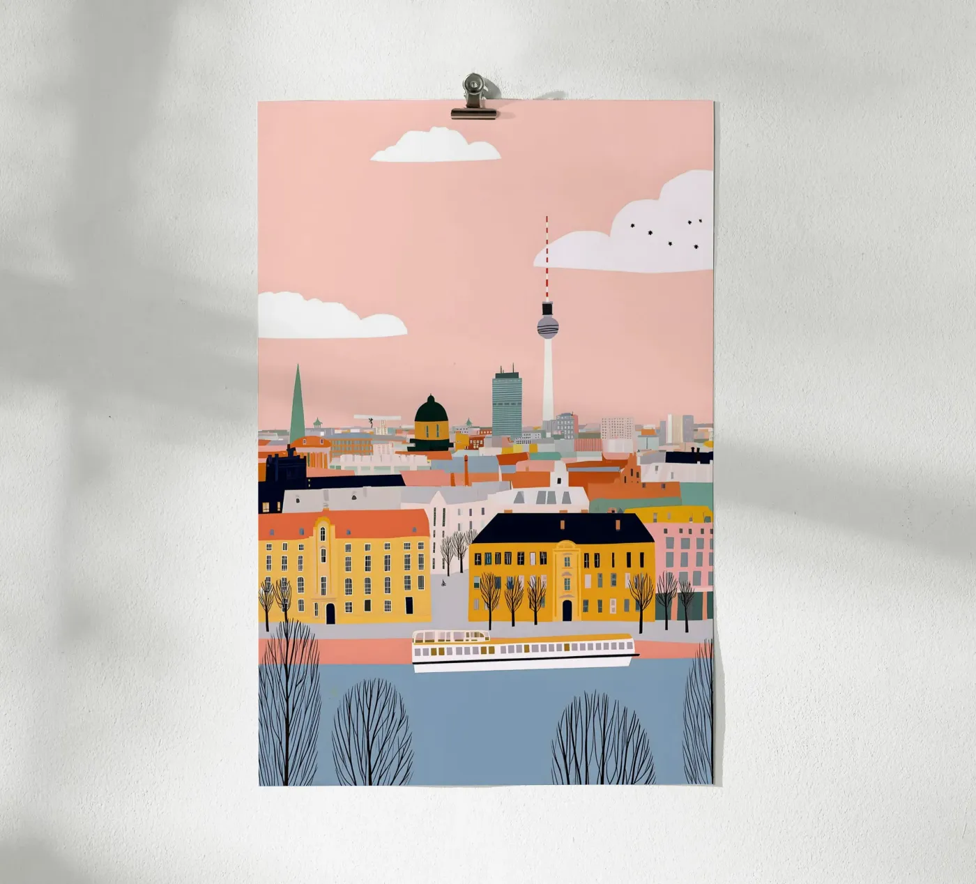 Berlin poster by Vibrant Berry Studio