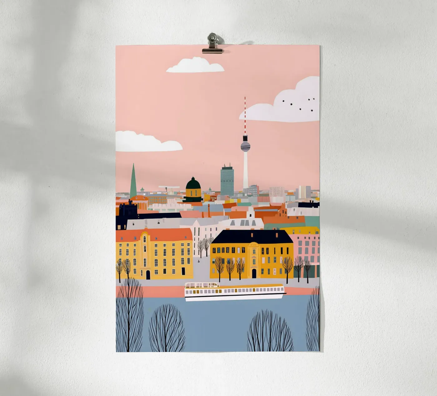 Berlin poster van Vibrant Berry Studio