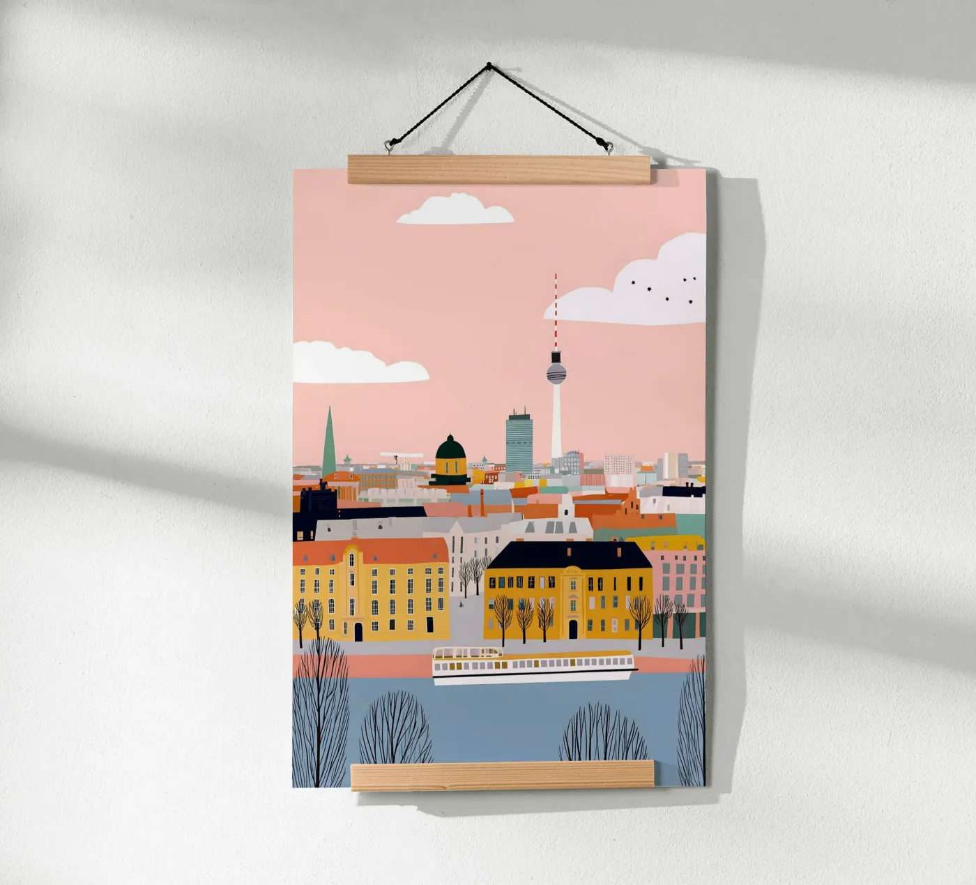 Berlin poster van Vibrant Berry Studio