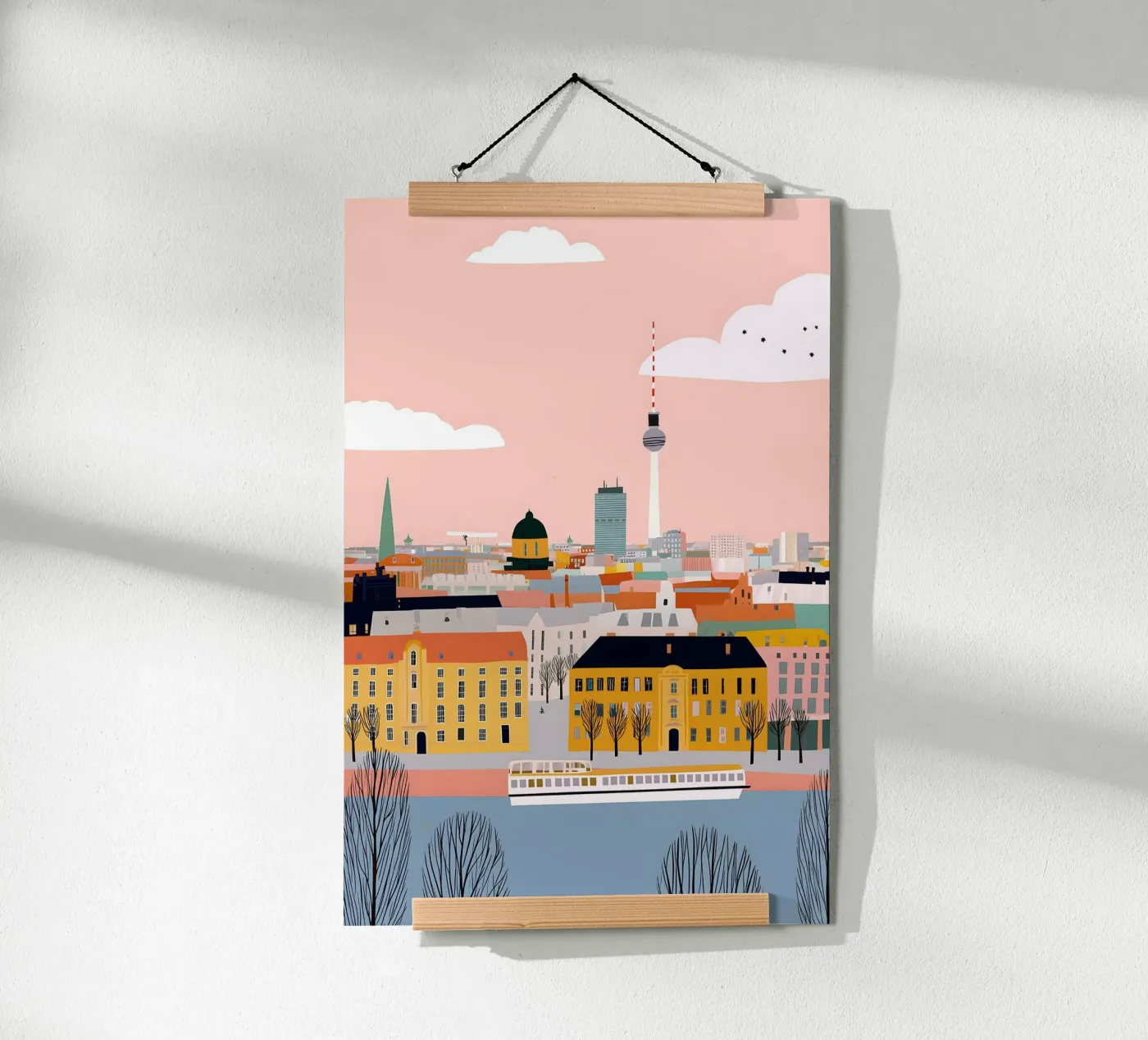 Berlin poster by Vibrant Berry Studio