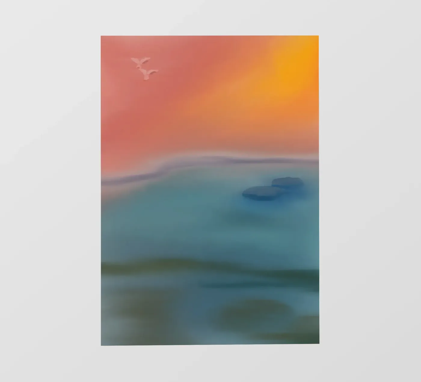 Sunset fotobehang van Simplicity