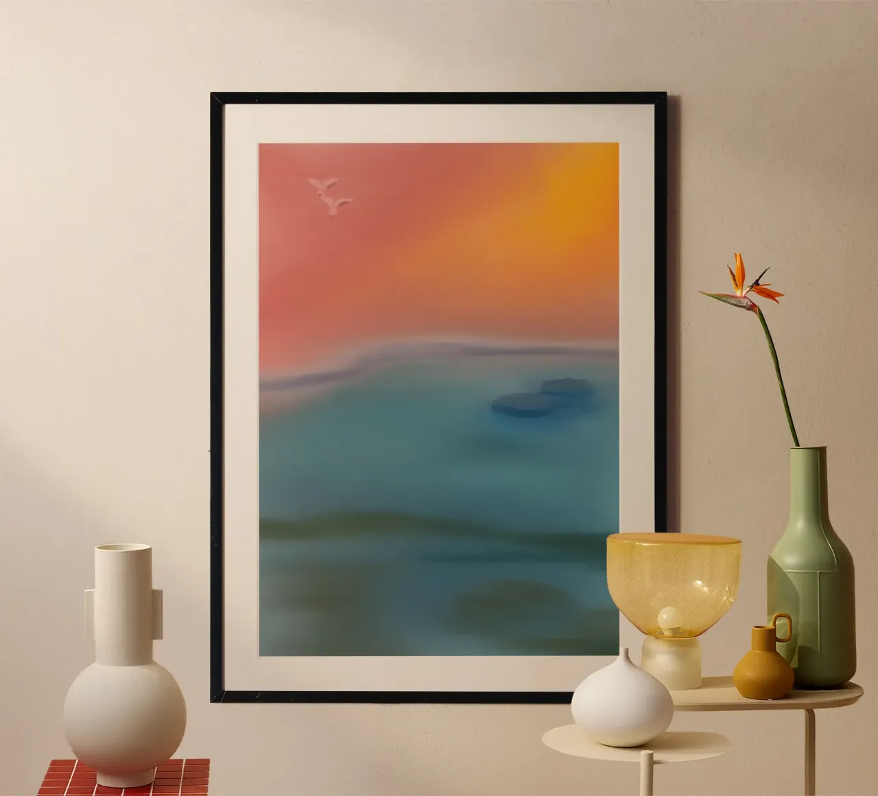 Sunset poster by Simplicity