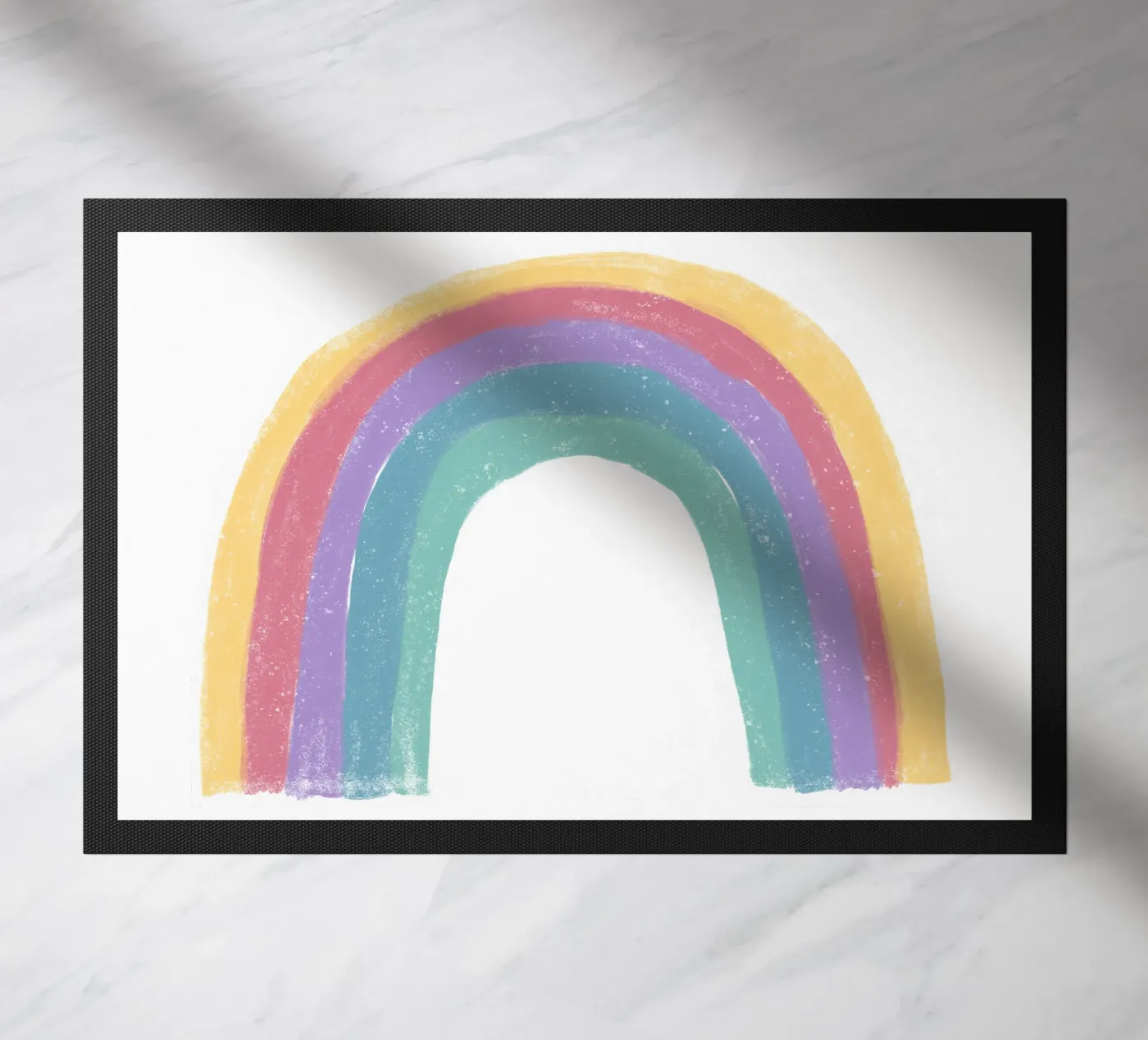Rainbow doormat by miriamkross-kids