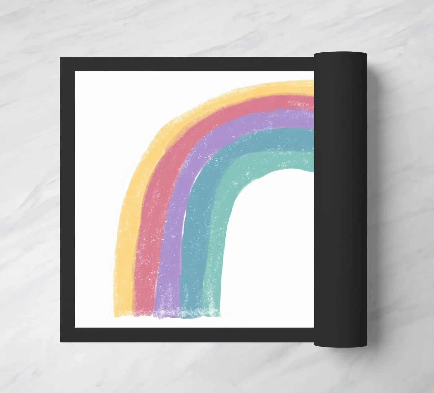 Rainbow doormat by miriamkross-kids
