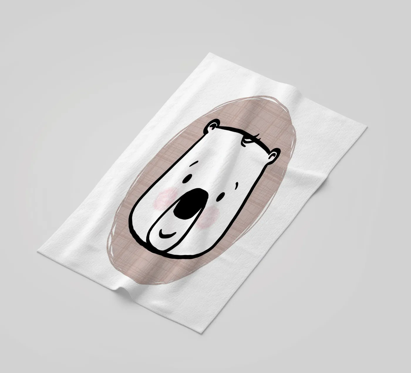 Beer strandhanddoek van miriamkross-kids