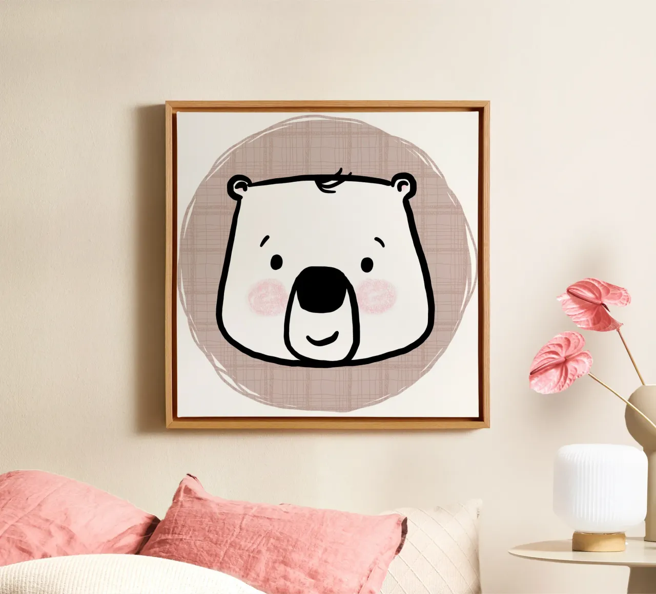 Bear canvas by miriamkross-kids