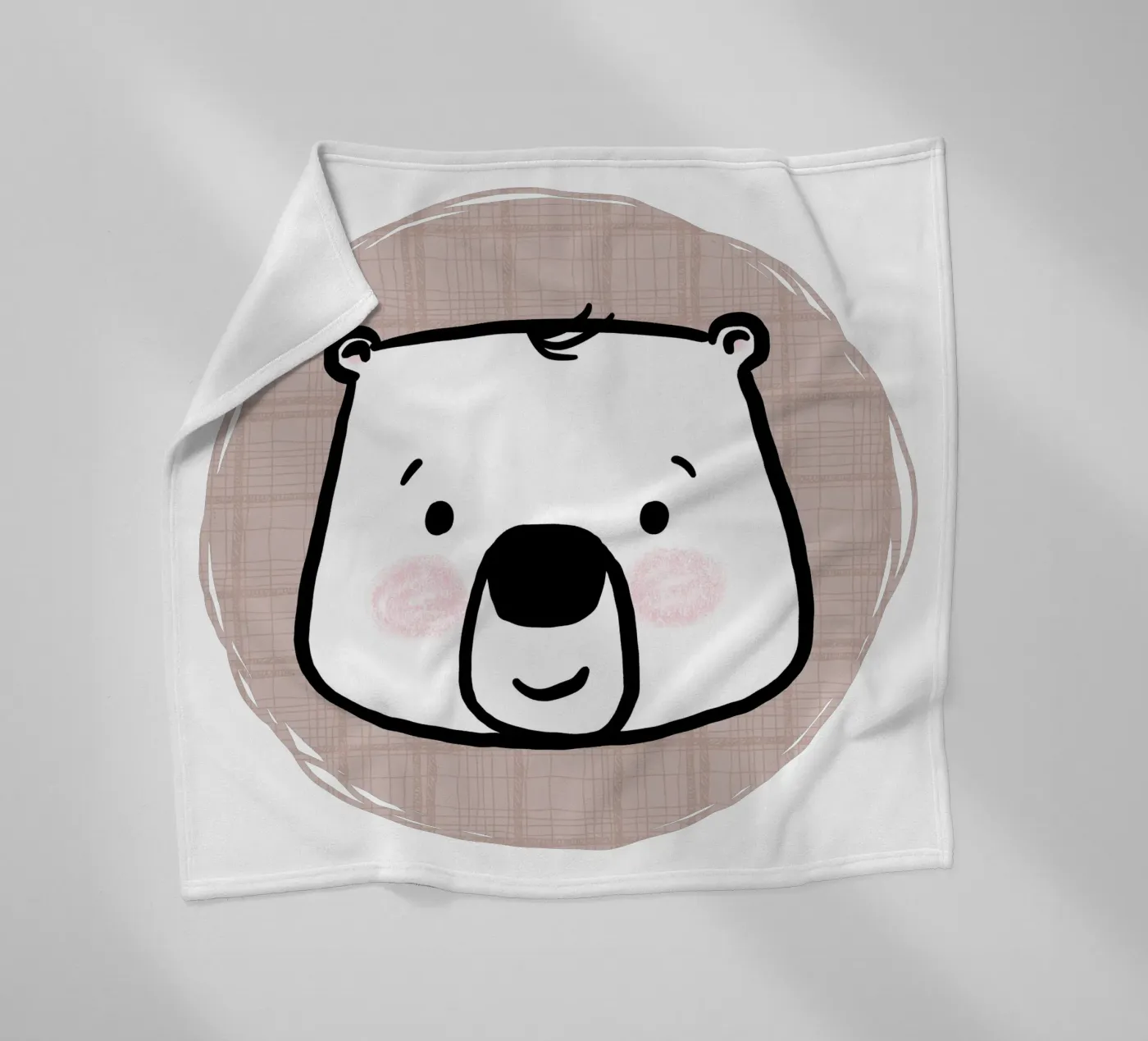 Bear Fleecedecke von miriamkross-kids