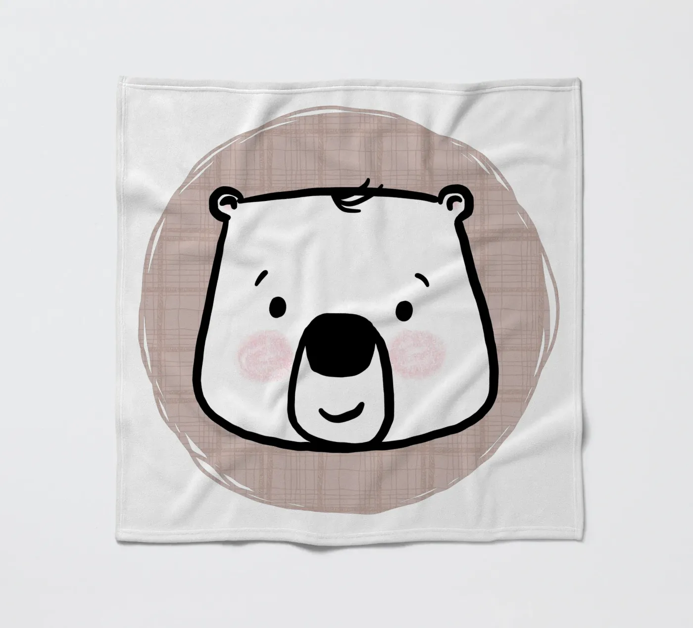 Bear Fleecedecke von miriamkross-kids