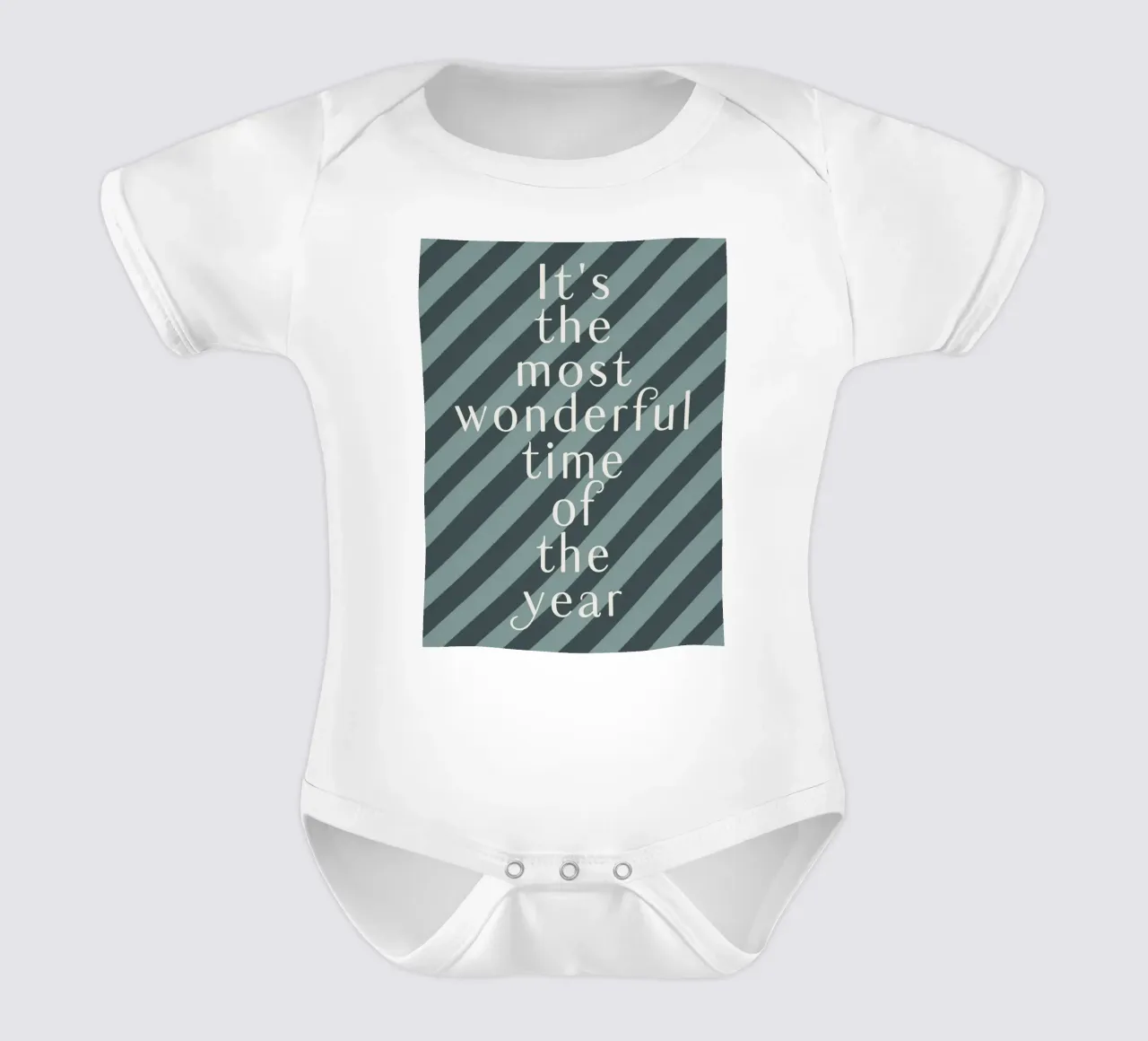 The Most Wonderful Time - Nordic body neonato maniche corte da DesigndN Christmassy