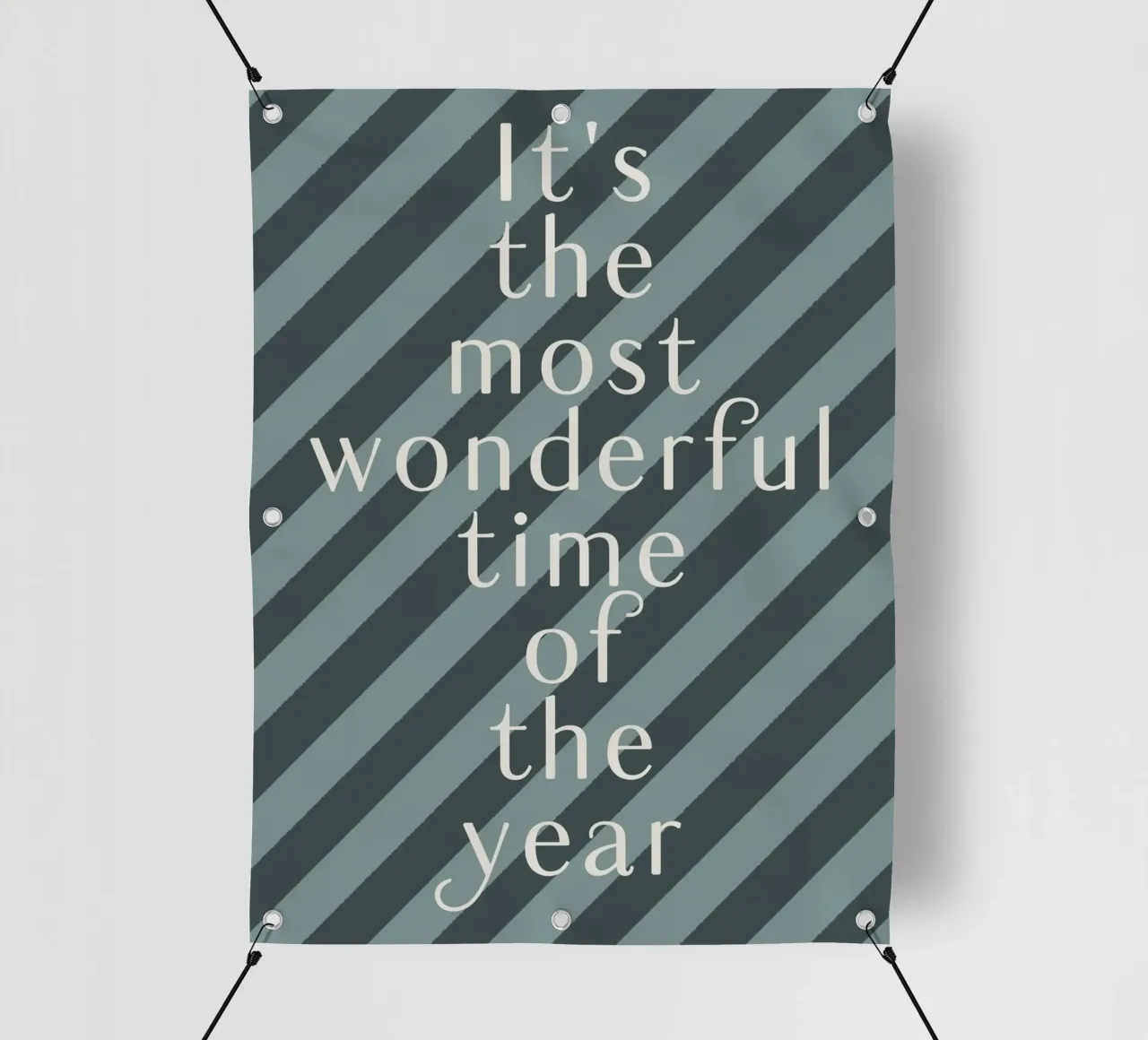 The Most Wonderful Time - Nordic telo in pvc da DesigndN Christmassy