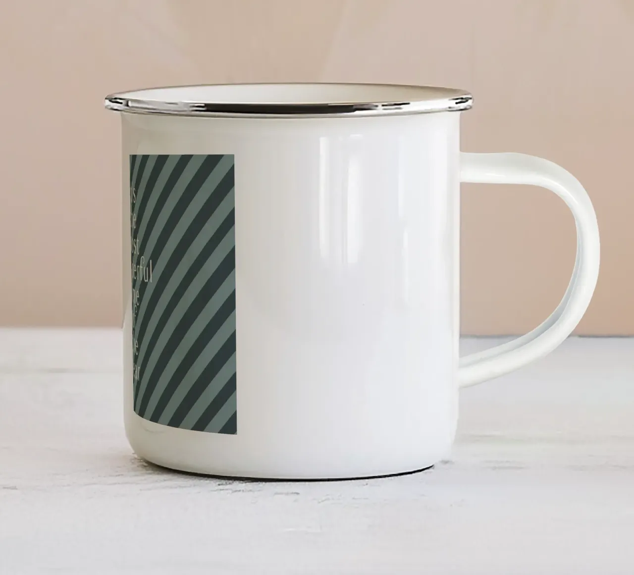 The Most Wonderful Time - Nordic emaille mok van DesigndN Christmassy