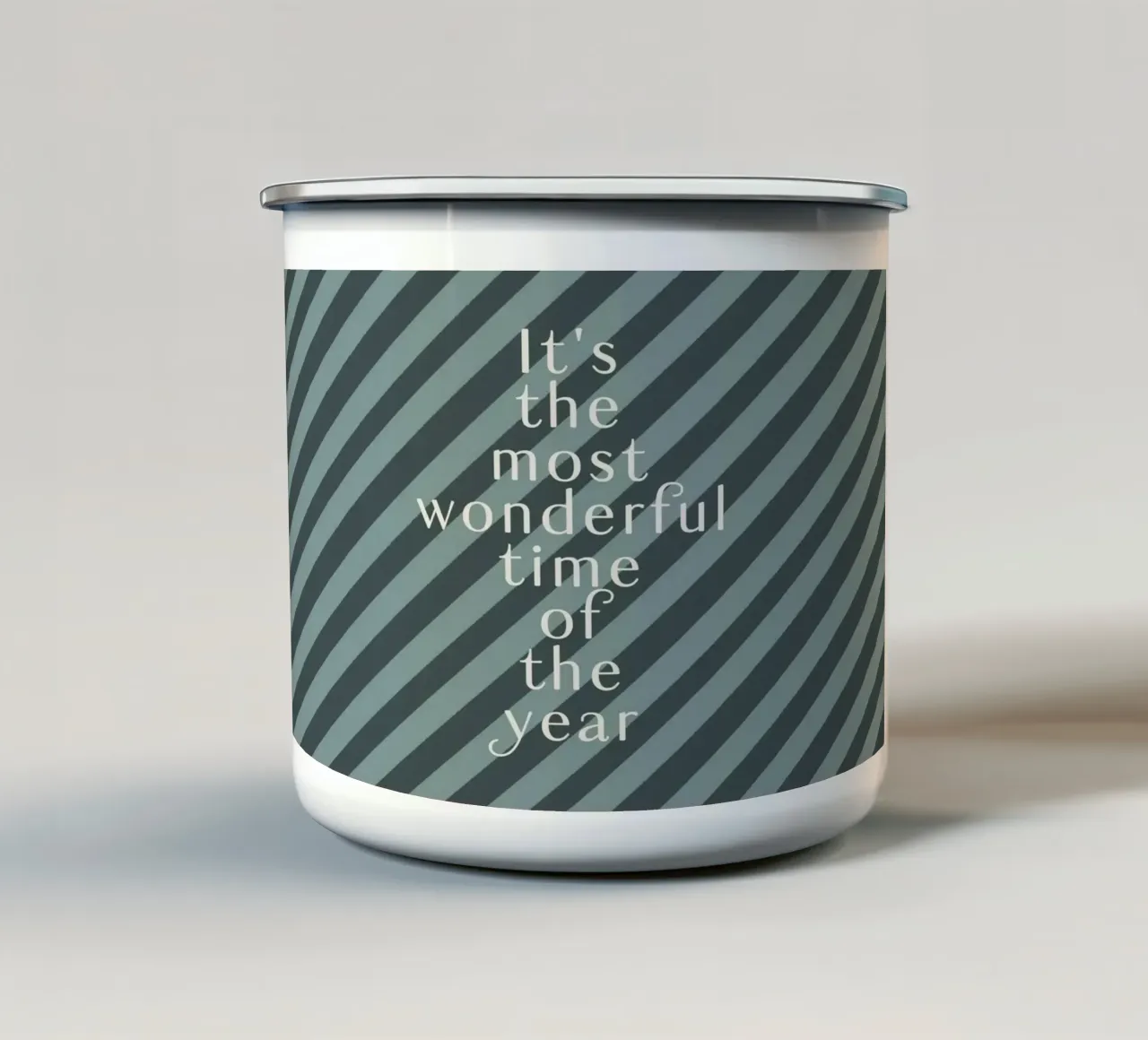 The Most Wonderful Time - Nordic emaille mok van DesigndN Christmassy
