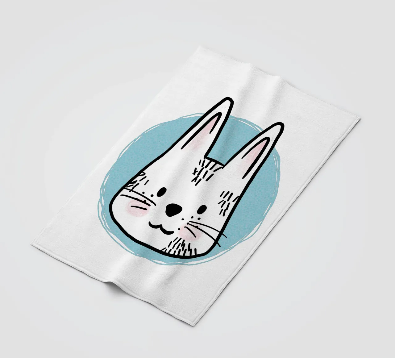 Hare fleece blanket by miriamkross-kids