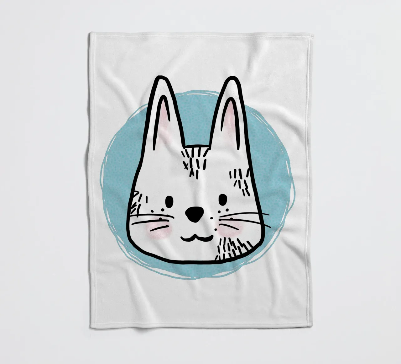 Hare fleece blanket by miriamkross-kids
