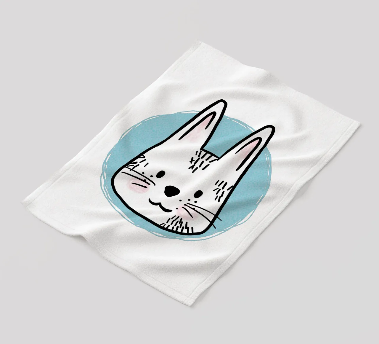 Hare fleece blanket by miriamkross-kids
