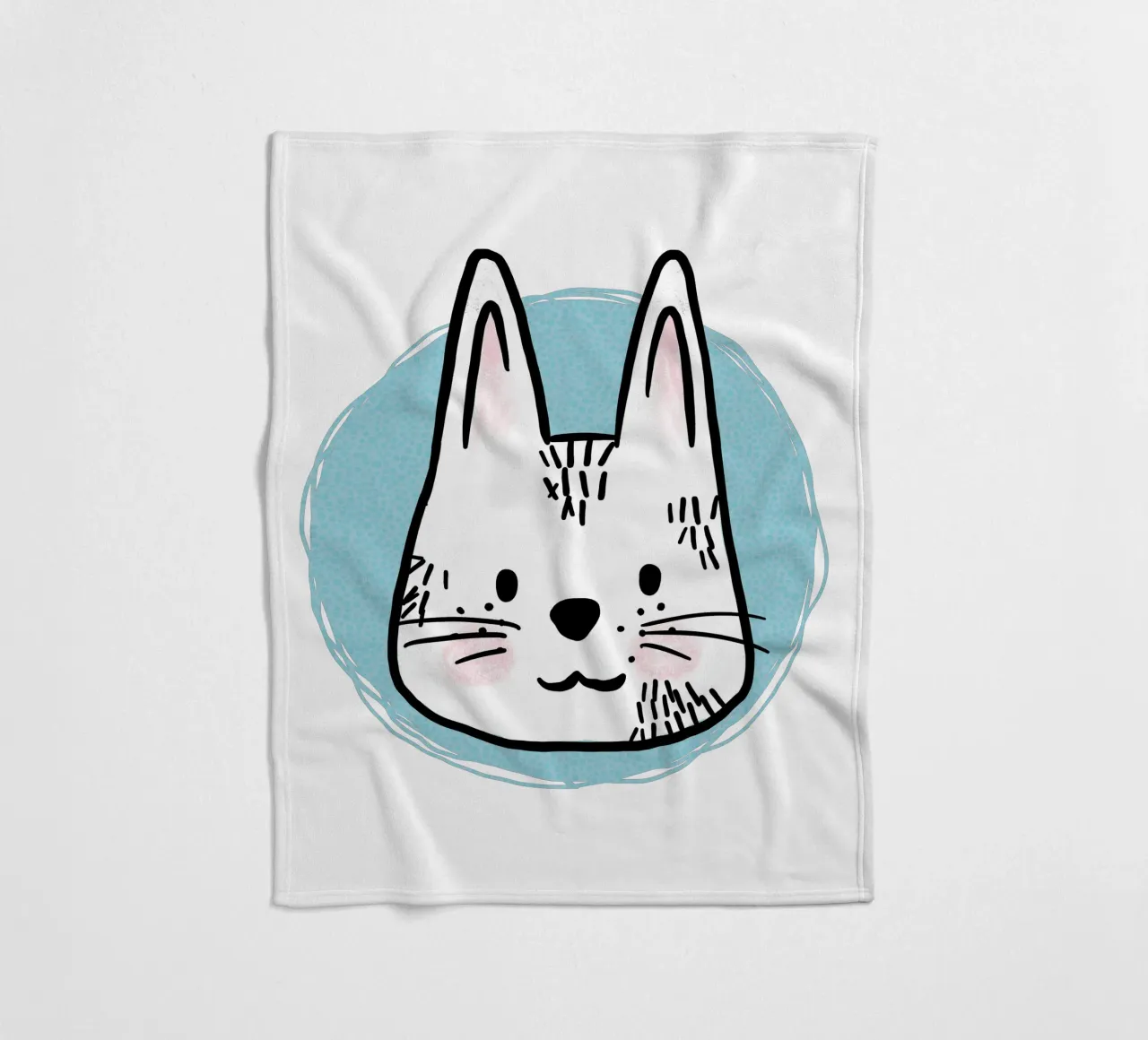 Hare fleece blanket by miriamkross-kids