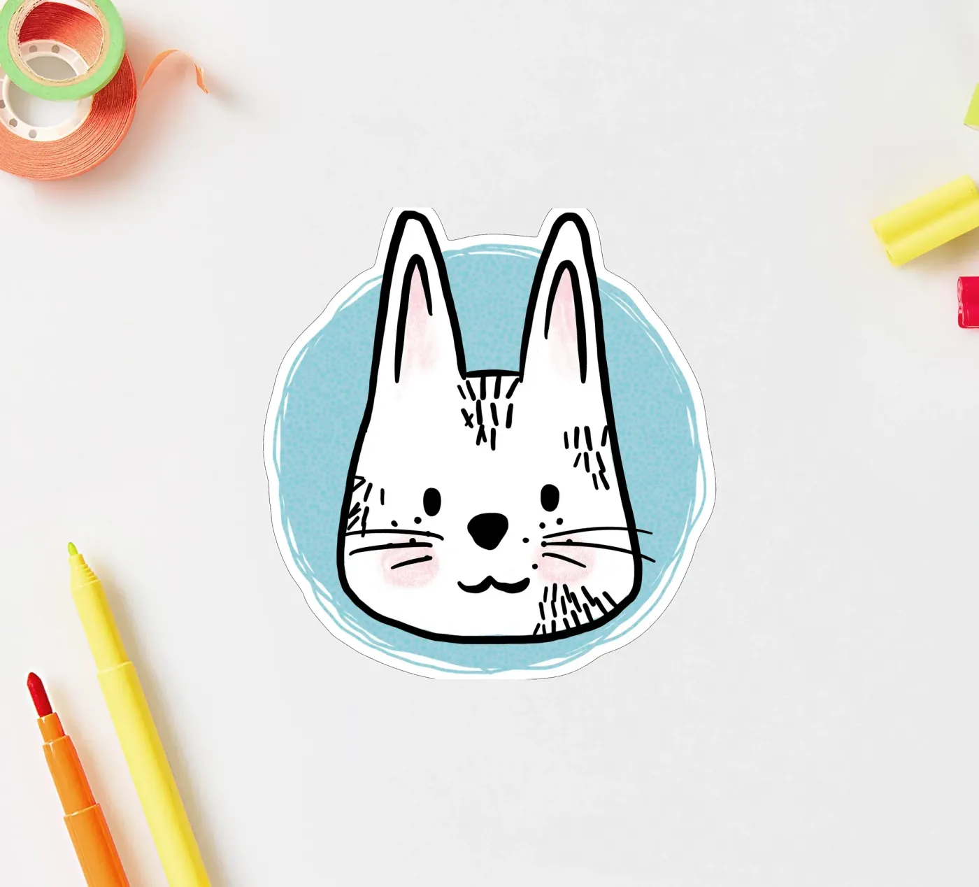 Hare sticker by miriamkross-kids