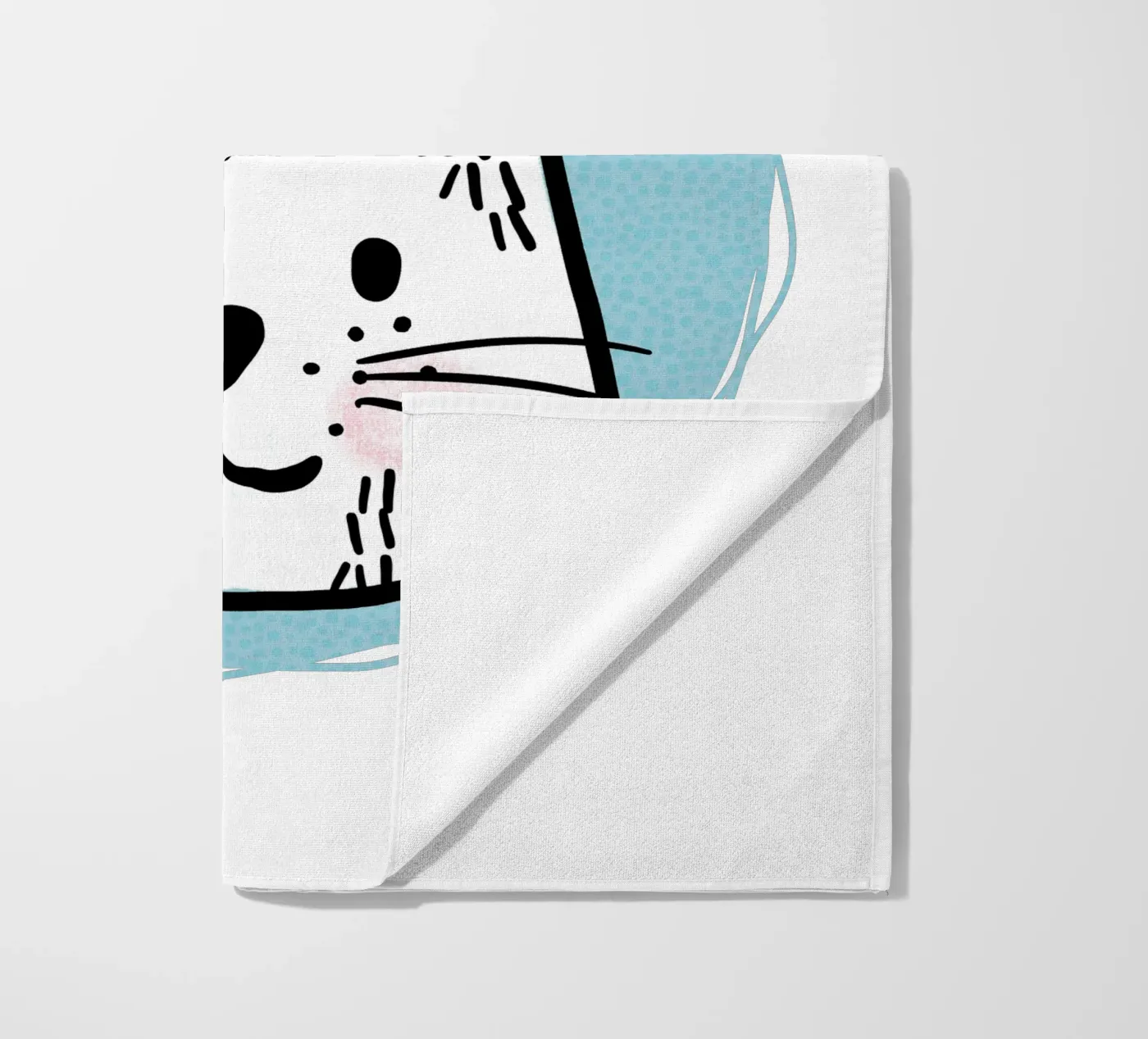 Hare beach towel by miriamkross-kids