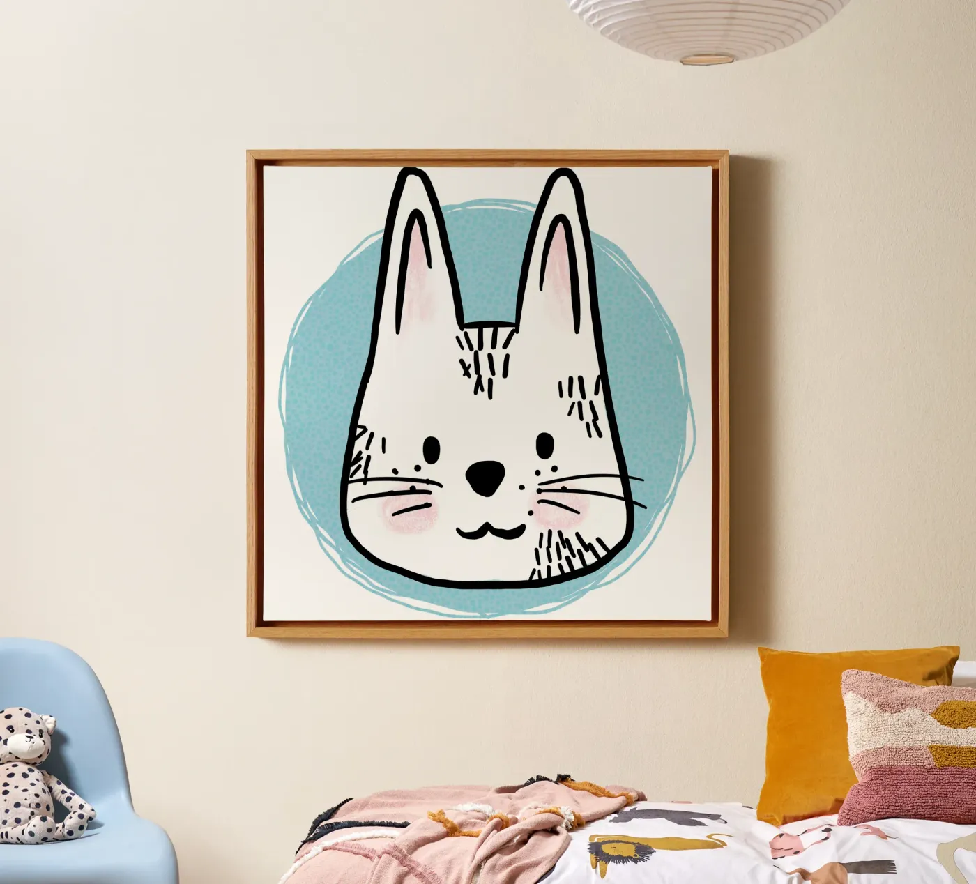 Hare canvas by miriamkross-kids