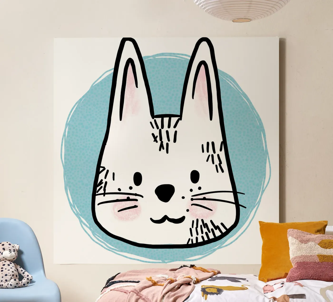 Hare canvas by miriamkross-kids