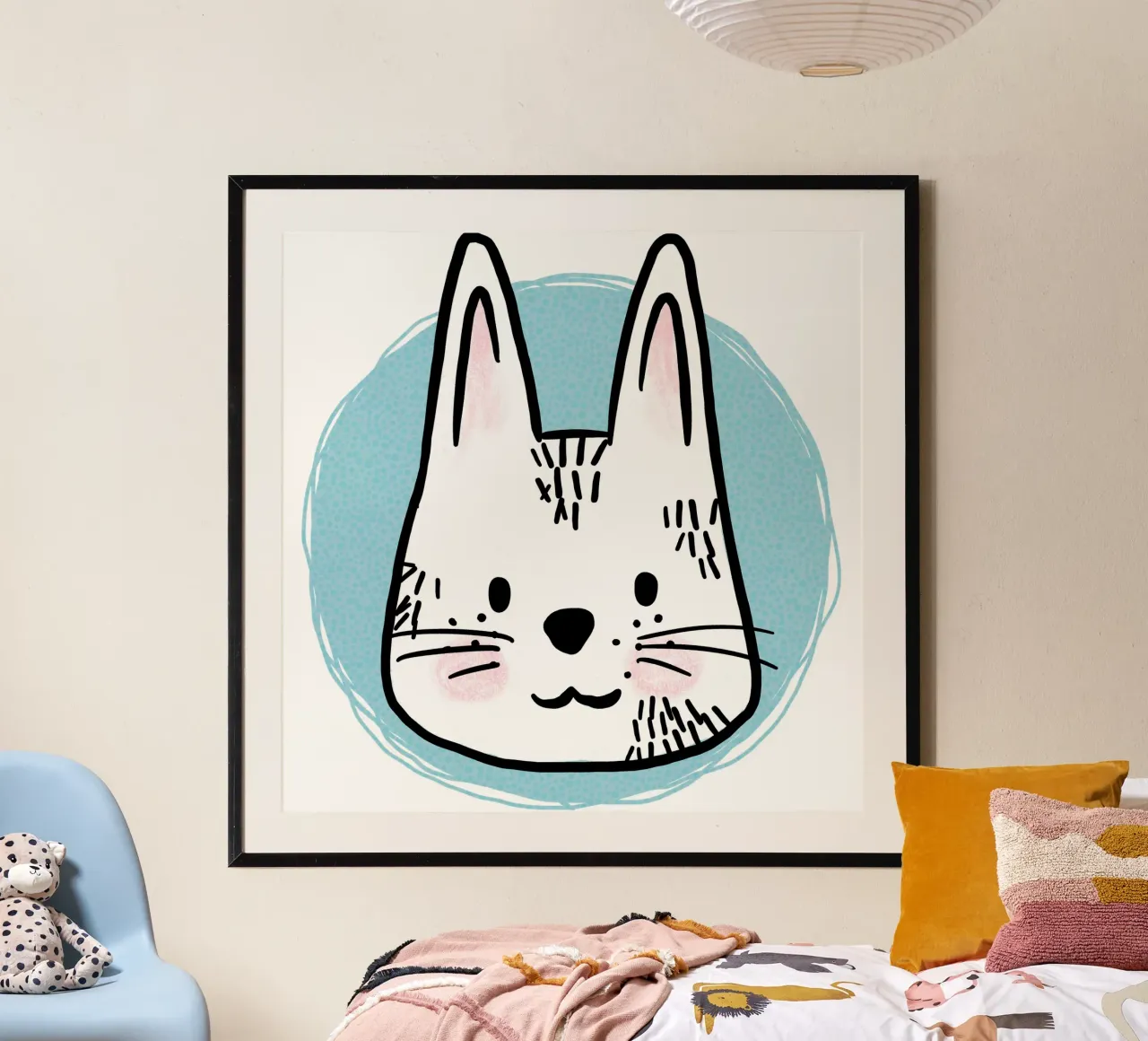 Hare poster by miriamkross-kids