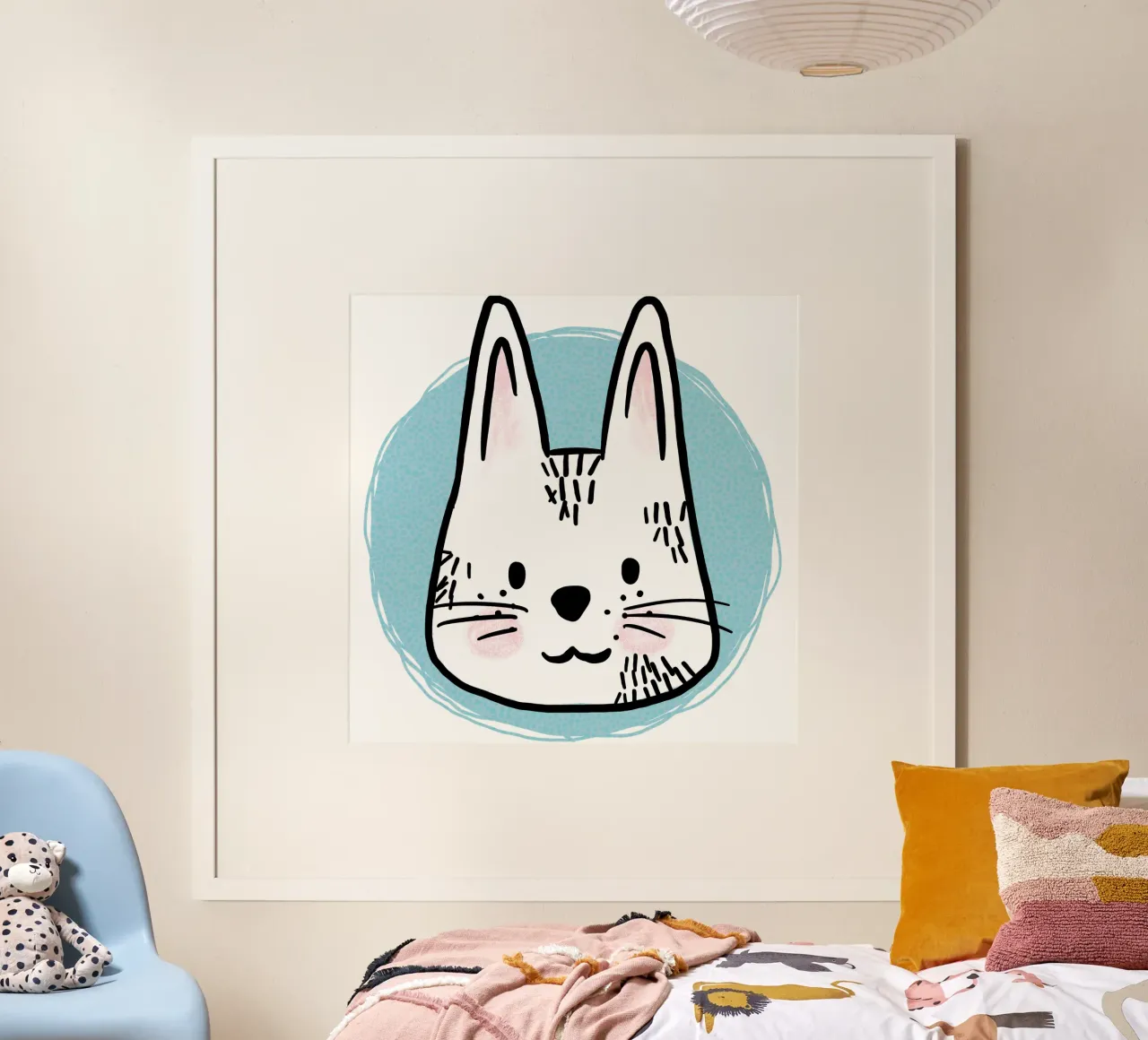 Hare poster by miriamkross-kids