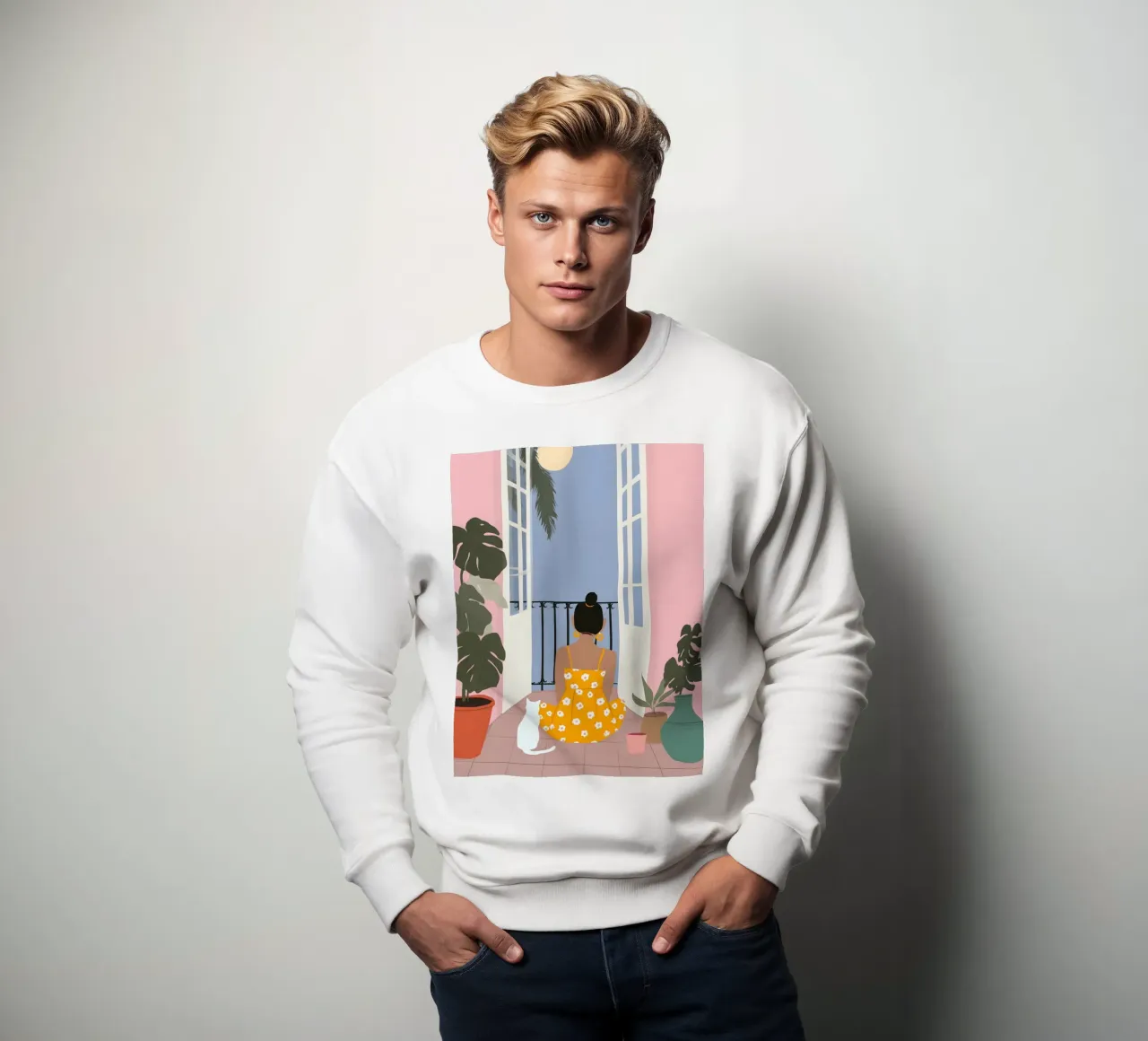 Moonlight Pause felpa da Vibrant Berry Studio