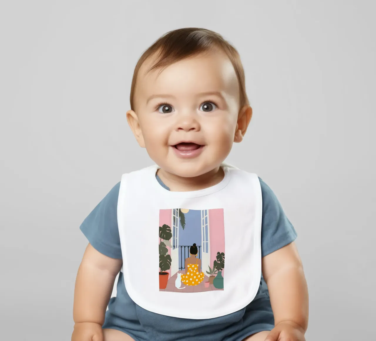 Moonlight Pause bavaglino da Vibrant Berry Studio