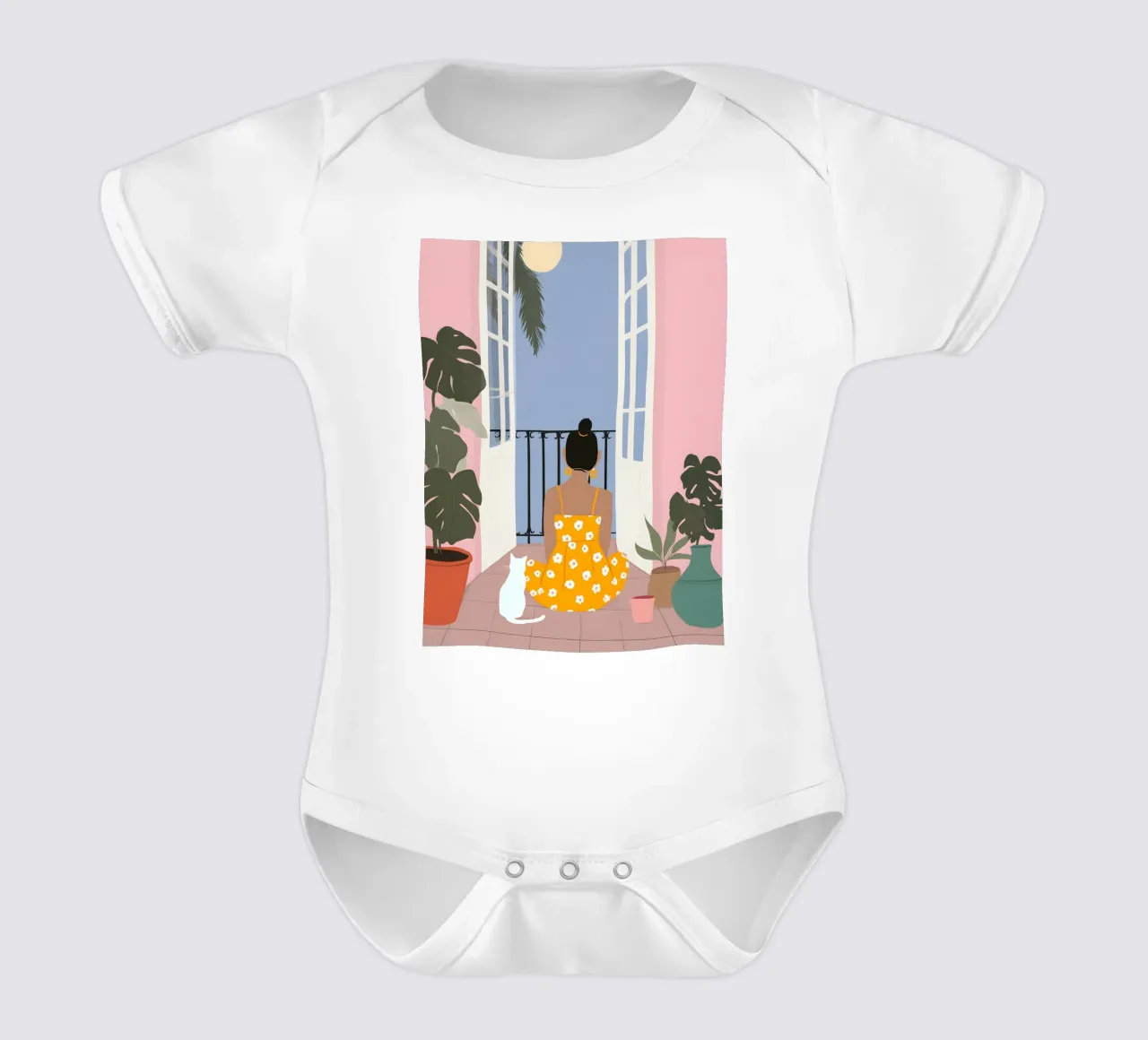 Moonlight Pause body bébé de Vibrant Berry Studio