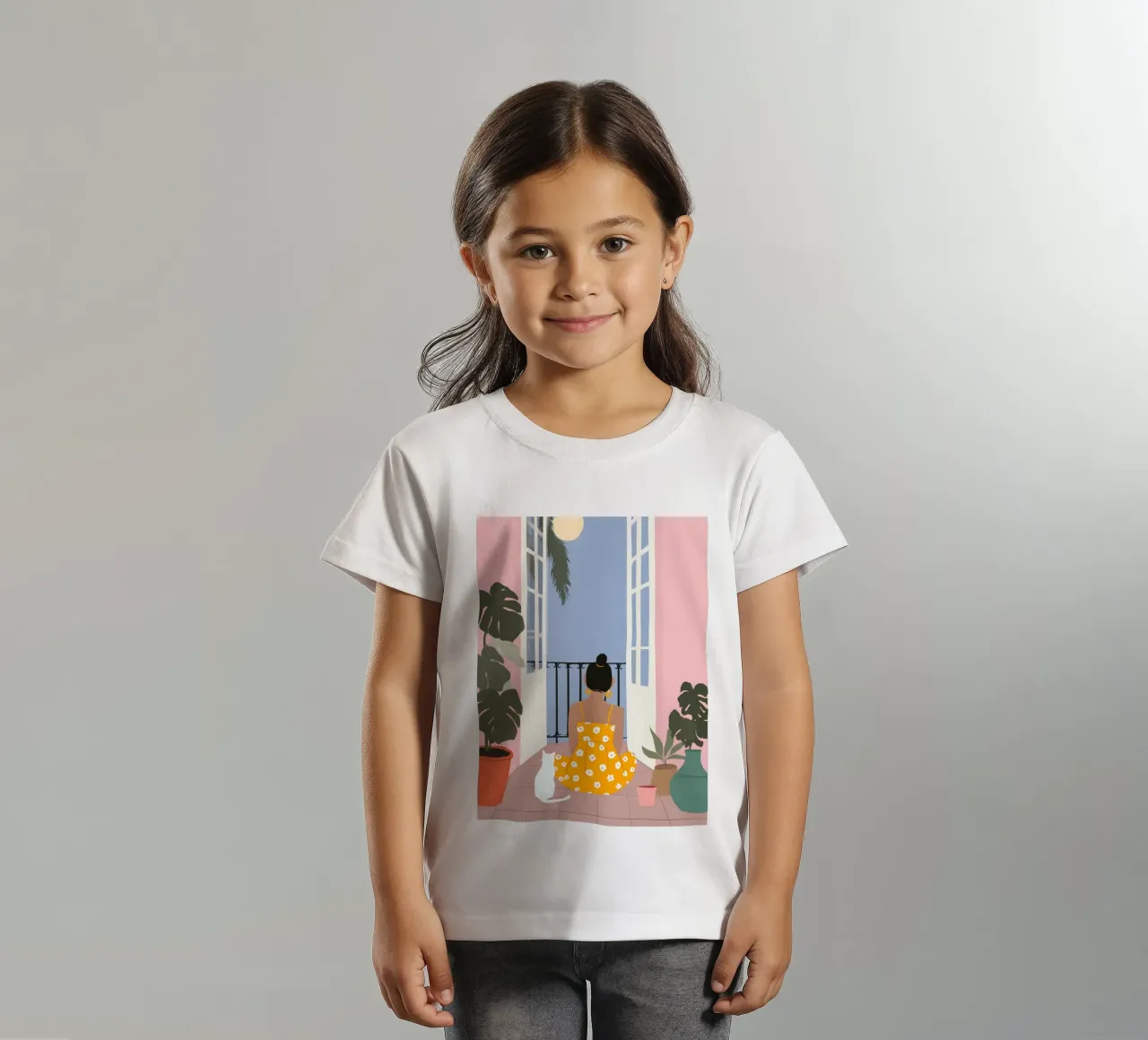 Moonlight Pause t-shirt bambini da Vibrant Berry Studio